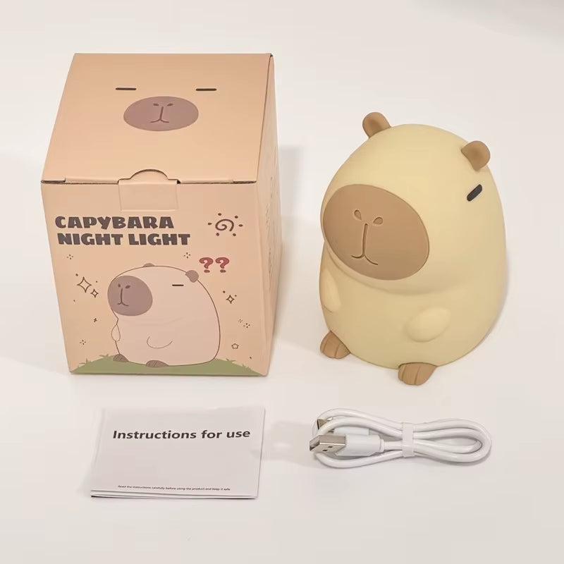 Kapibara Silicone Night Light Creative Atmosphere Light Birthday Gift Christmas Gift Pat Light
