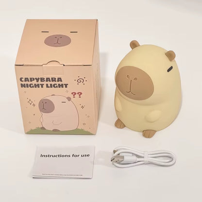 Kapibara Silicone Night Light Creative Atmosphere Light Birthday Gift Christmas Gift Pat Light