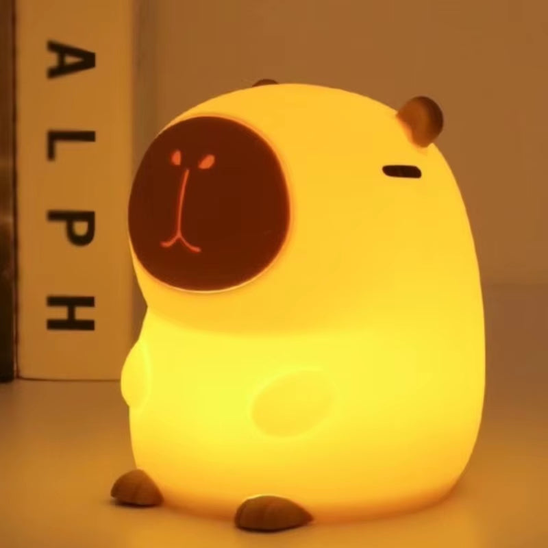 Kapibara Silicone Night Light Creative Atmosphere Light Birthday Gift Christmas Gift Pat Light